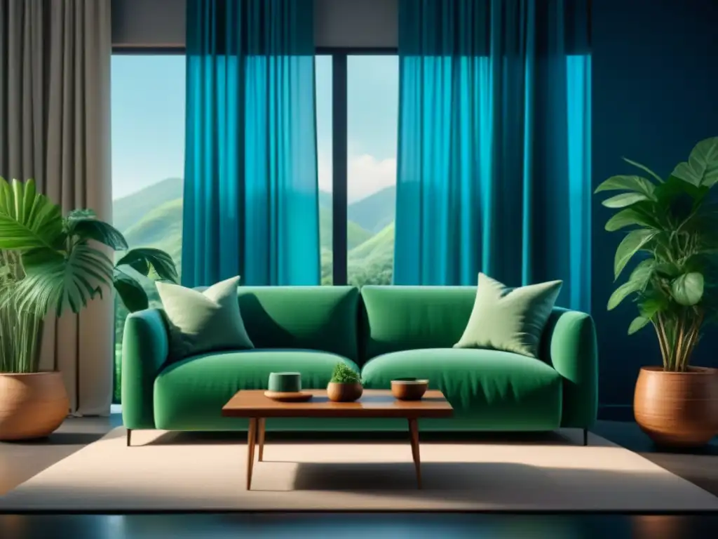Serenidad en sala minimalista con tonos tierra y arte abstracto Un acogedor salón minimalista con Feng Shui para relajación en casa