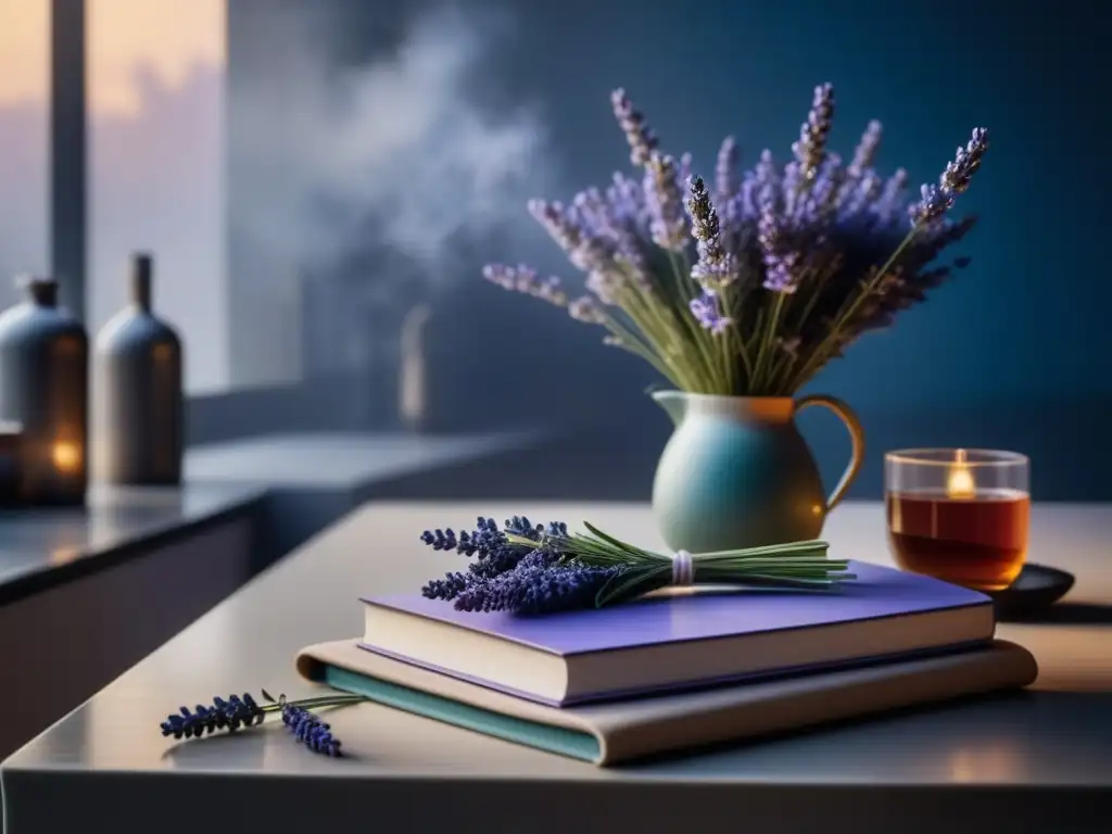 Encanto culinario: Cocina moderna con lavanda Un ambiente elegante y relajante con el poder relajante de la lavanda