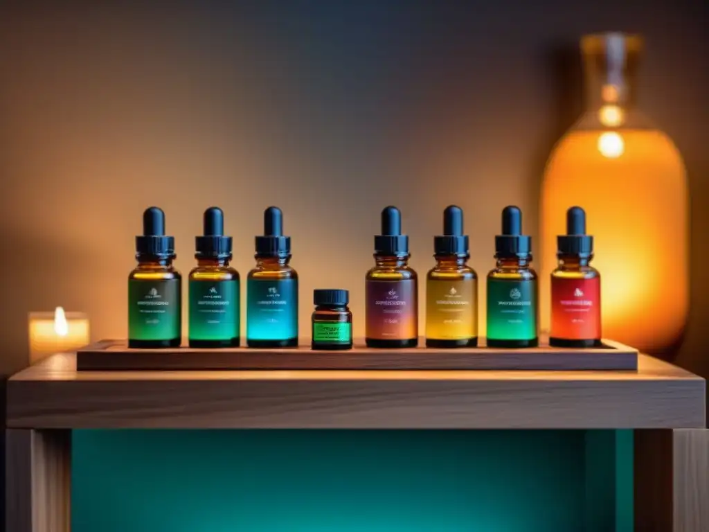 Armonía y relajación: Elegantes esencias de aceites esenciales Un ambiente sereno de spa con aceites esenciales para relajación en casa