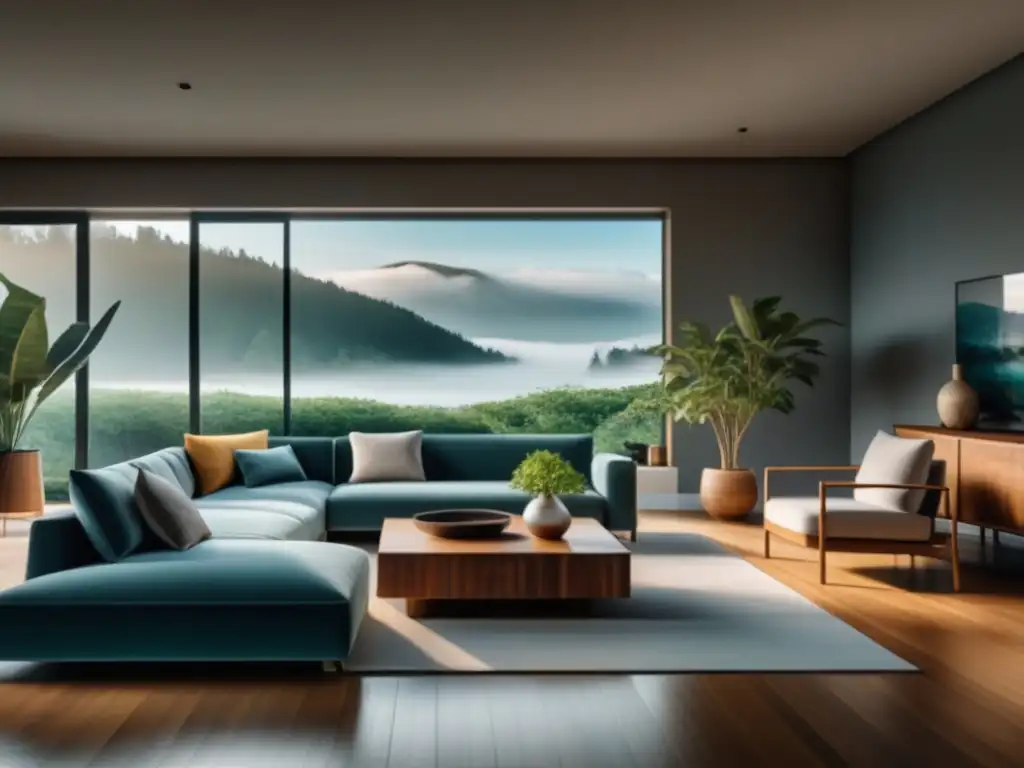Salón Feng Shui: Armonía y equilibrio en un diseño minimalista Armonía y equilibrio en sala Feng Shui: organización muebles Feng Shui energía