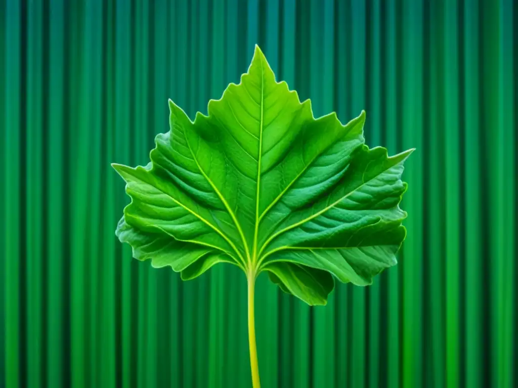 Patrón relajante de verduras verdes para bienestar mental Armonía de hojas verdes vibrantes, símbolo de relajación y bienestar mental