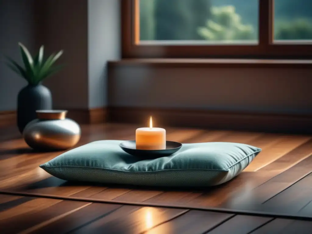 Kit de meditación y yoga: lujo minimalista para la serenidad Disfruta de los beneficios del diseño en kits de meditación y yoga con esta imagen serena y minimalista
