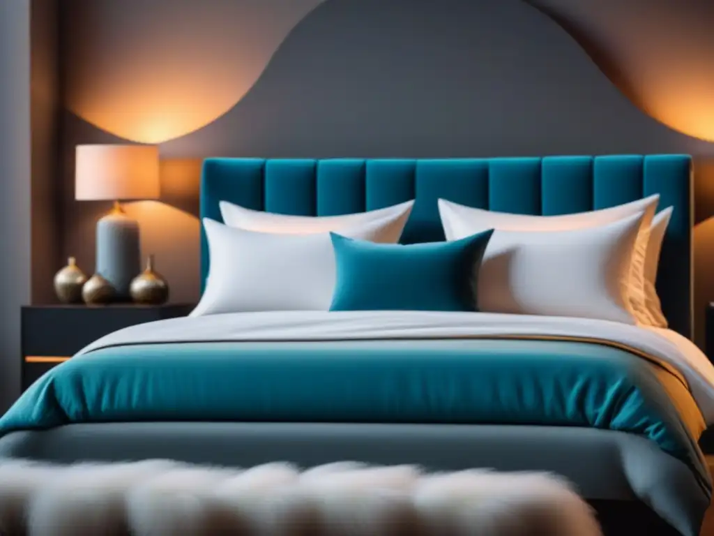 Colchón para relajación: lujo y confort en tu dormitorio Un dormitorio sereno y minimalista con un colchón para relajación en casa de alta calidad, creando una atmósfera tranquila y acogedora