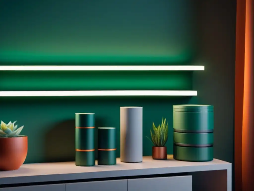 Diseño de estantería moderna para salón pequeño con soluciones de almacenamiento inteligentes y estilo organizado Elegante estantería en sala, con soluciones de almacenaje ocultas y diseño multifuncional