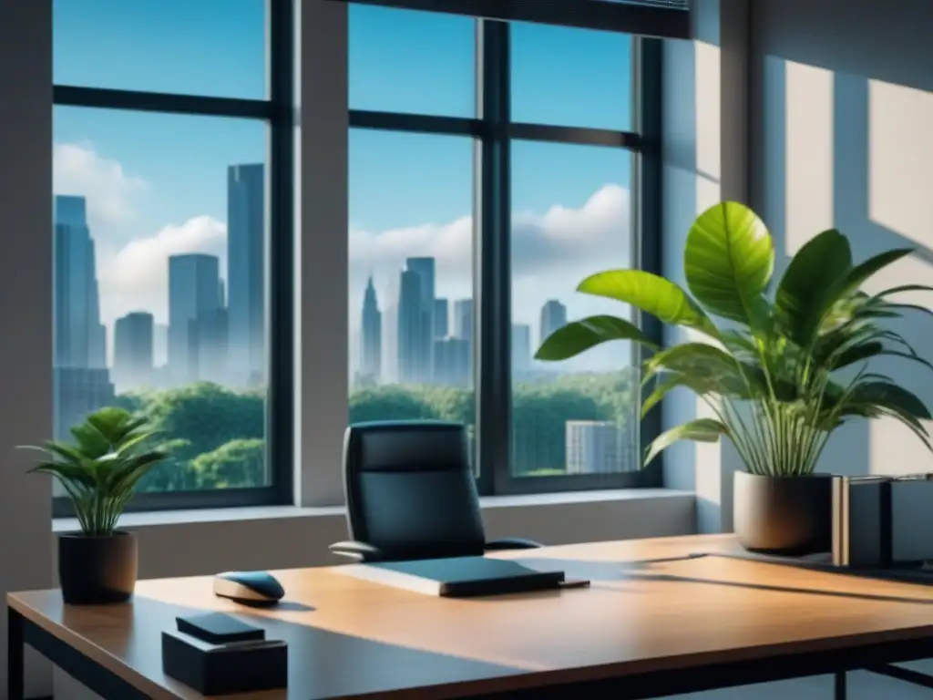 Un espacio de oficina moderno y sereno con beneficios para programas de relajación corporativa