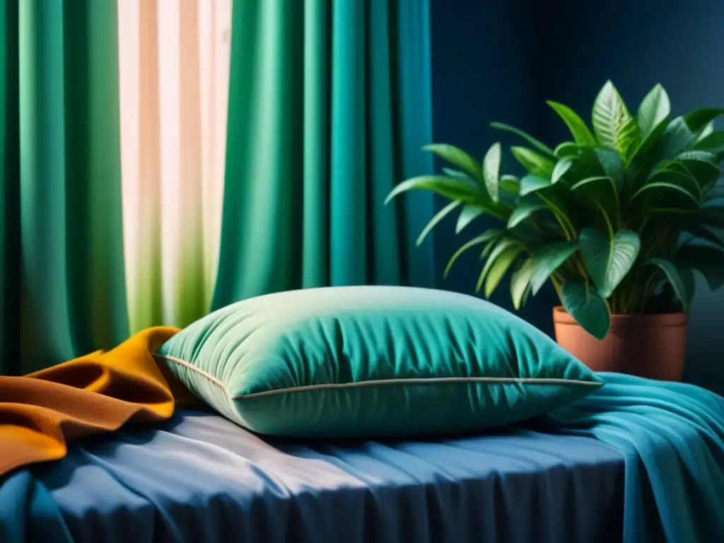 Espacio de meditación sereno con luz natural y plantas verdes Espacio de meditación sereno donde los colores armonizan, ideal para relajarse