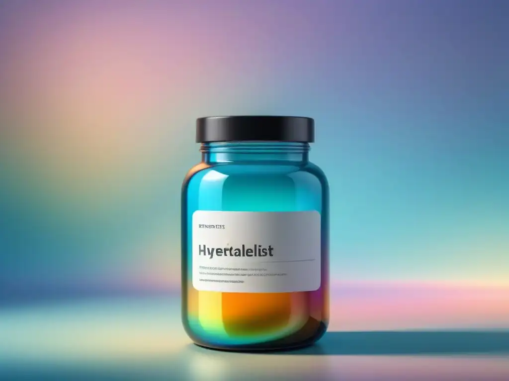 Frascos de suplementos para bienestar mental en armonía y equilibrio sobre fondo pastel