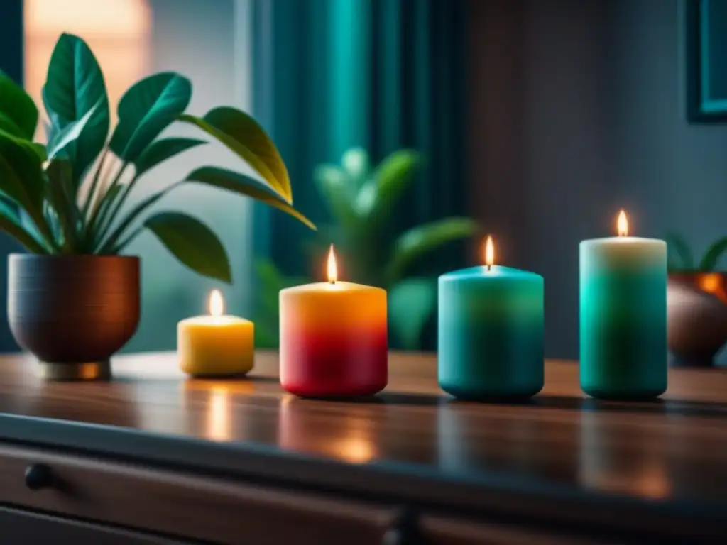 Armonía cromática: velas coloridas en hogar sereno Hogar sereno con las mejores velas cromoterapia, creando energía positiva