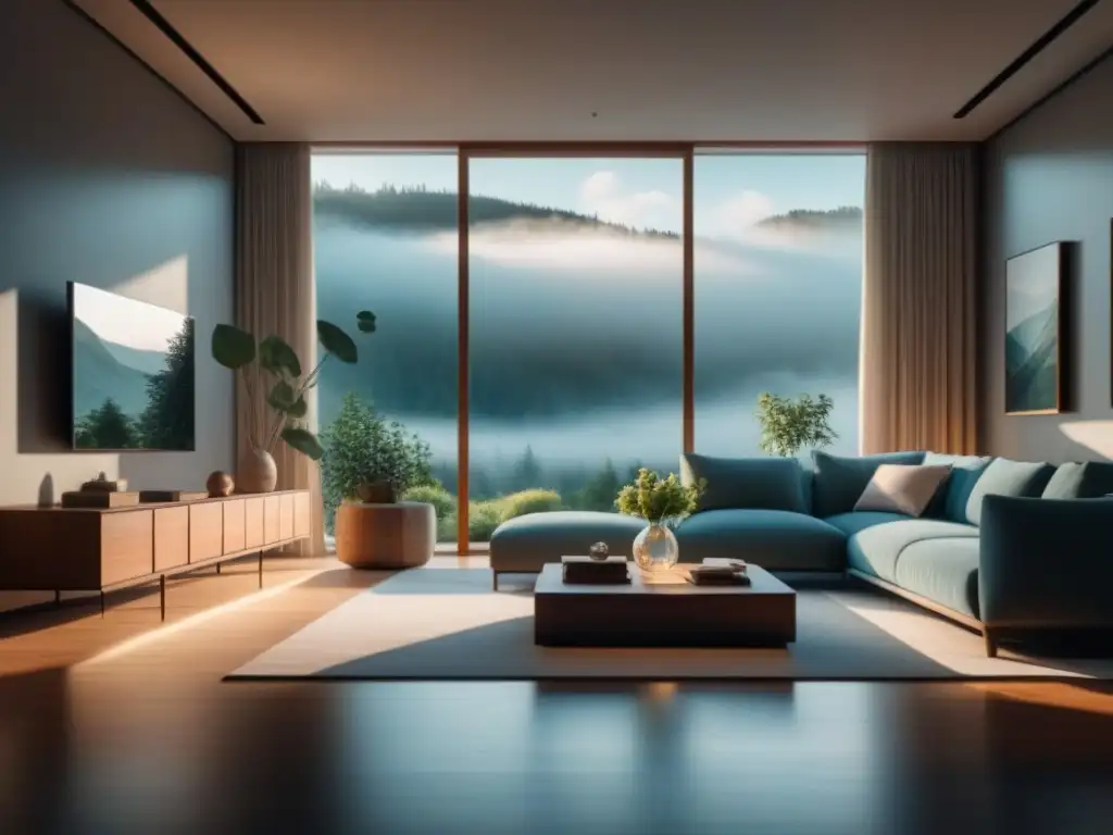 Espacio sereno con espejo de piso: luz natural y tranquilidad Un oasis de serenidad con espejos de pie para relajación