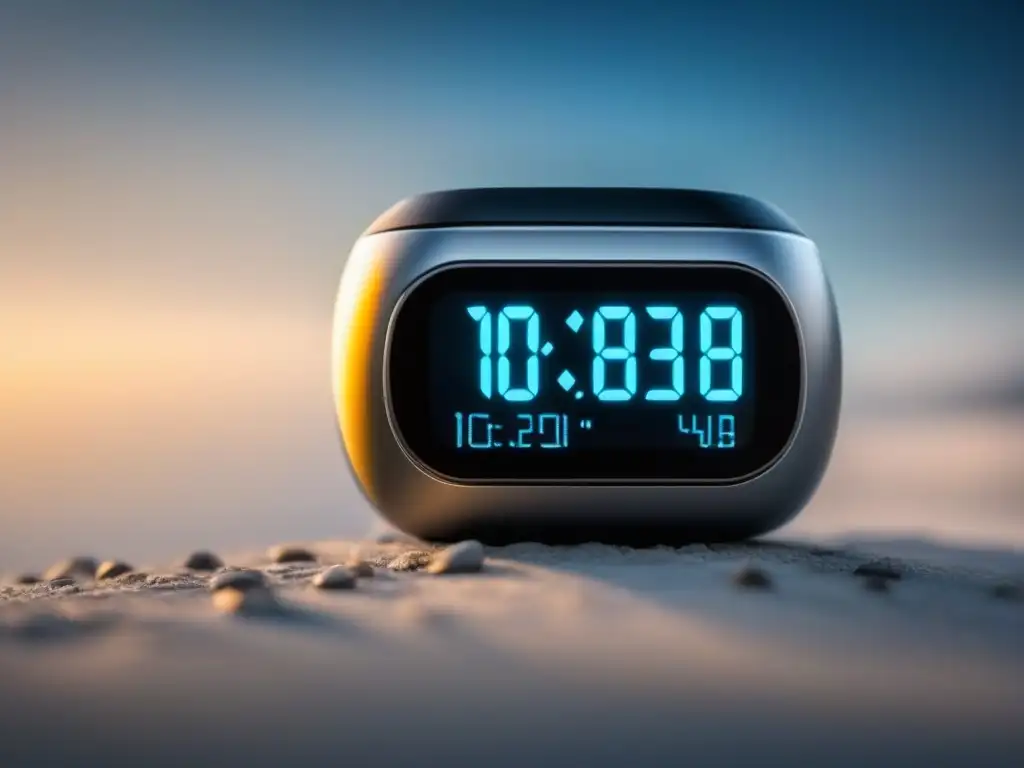 Podómetro moderno con pantalla digital y diseño negro elegante Podómetro moderno en negro con alta tecnología y muchas funciones