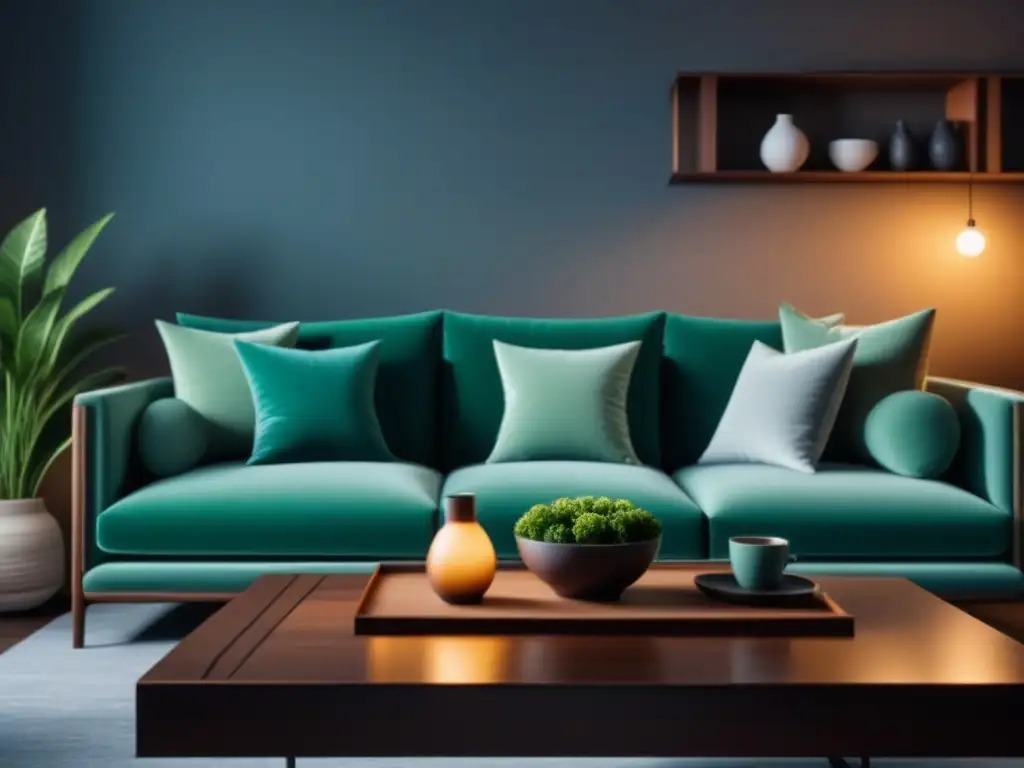 Salón minimalista: sofisticado y relajante Salón minimalista tranquilo con detalles elegantes y ordenados
